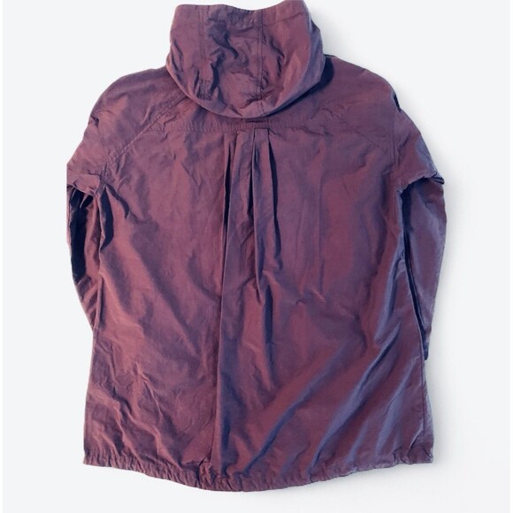 Eileen Fisher Dark Purple Raincoat L 46” Chest Lightweight Rain Jacket - Picture 3 of 7